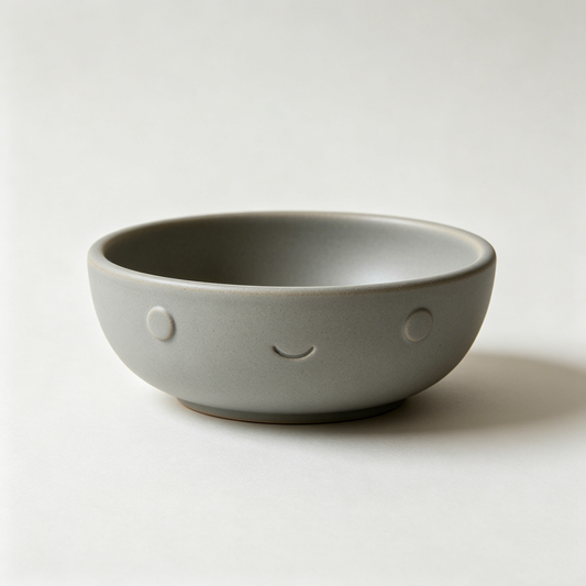 Smiley Face Matte Baby Bowl