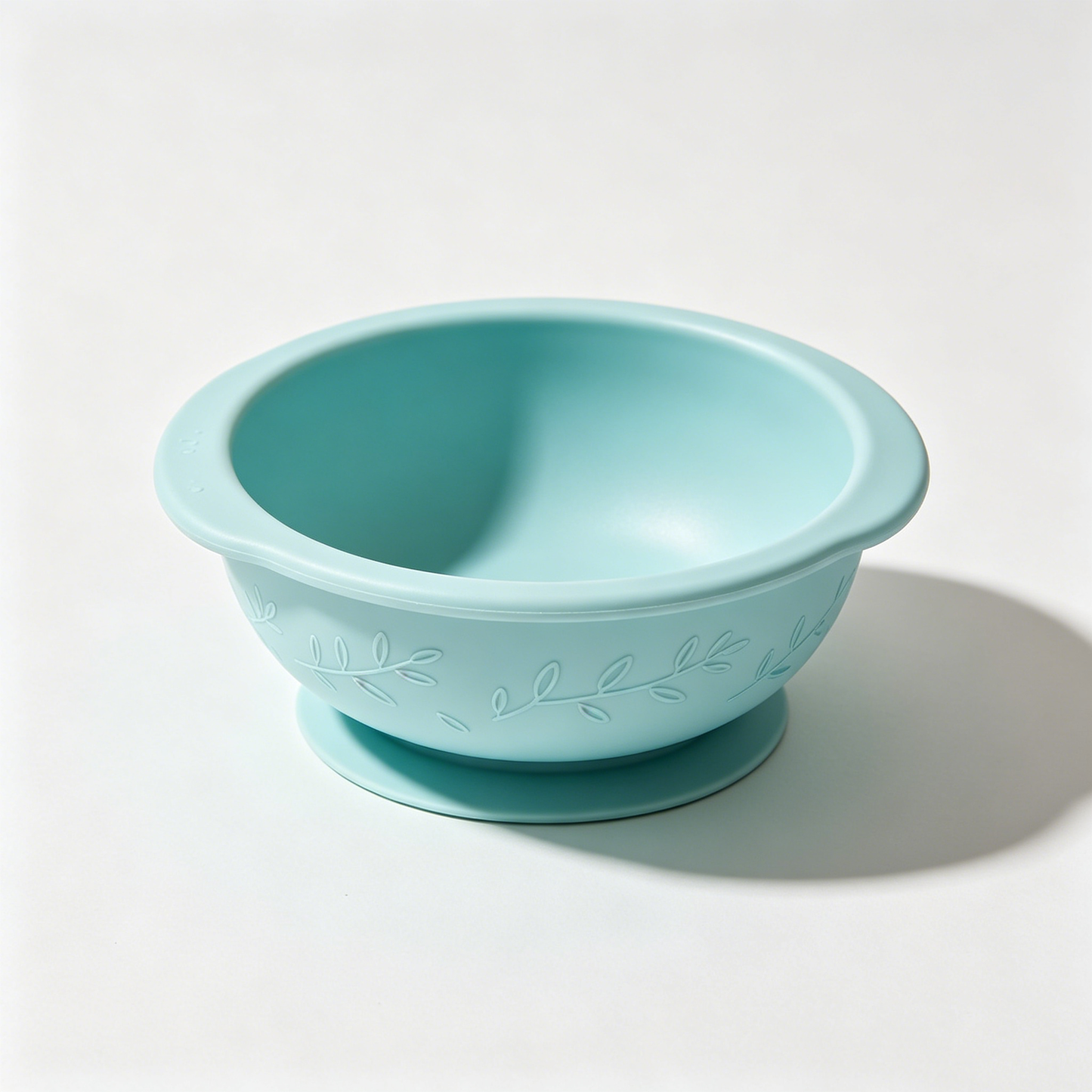 Leaf Emboss Silicone Suction Bowl