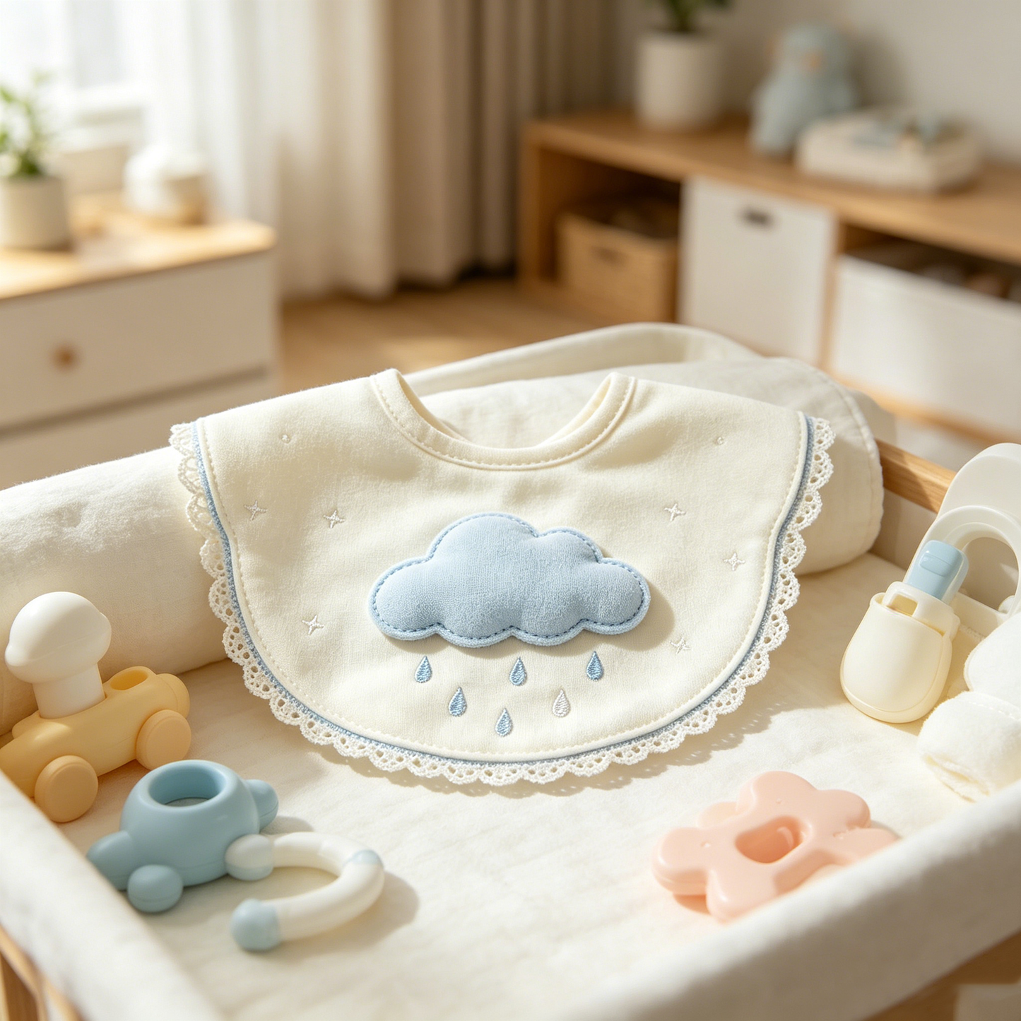 Cloud Raindrop Bib