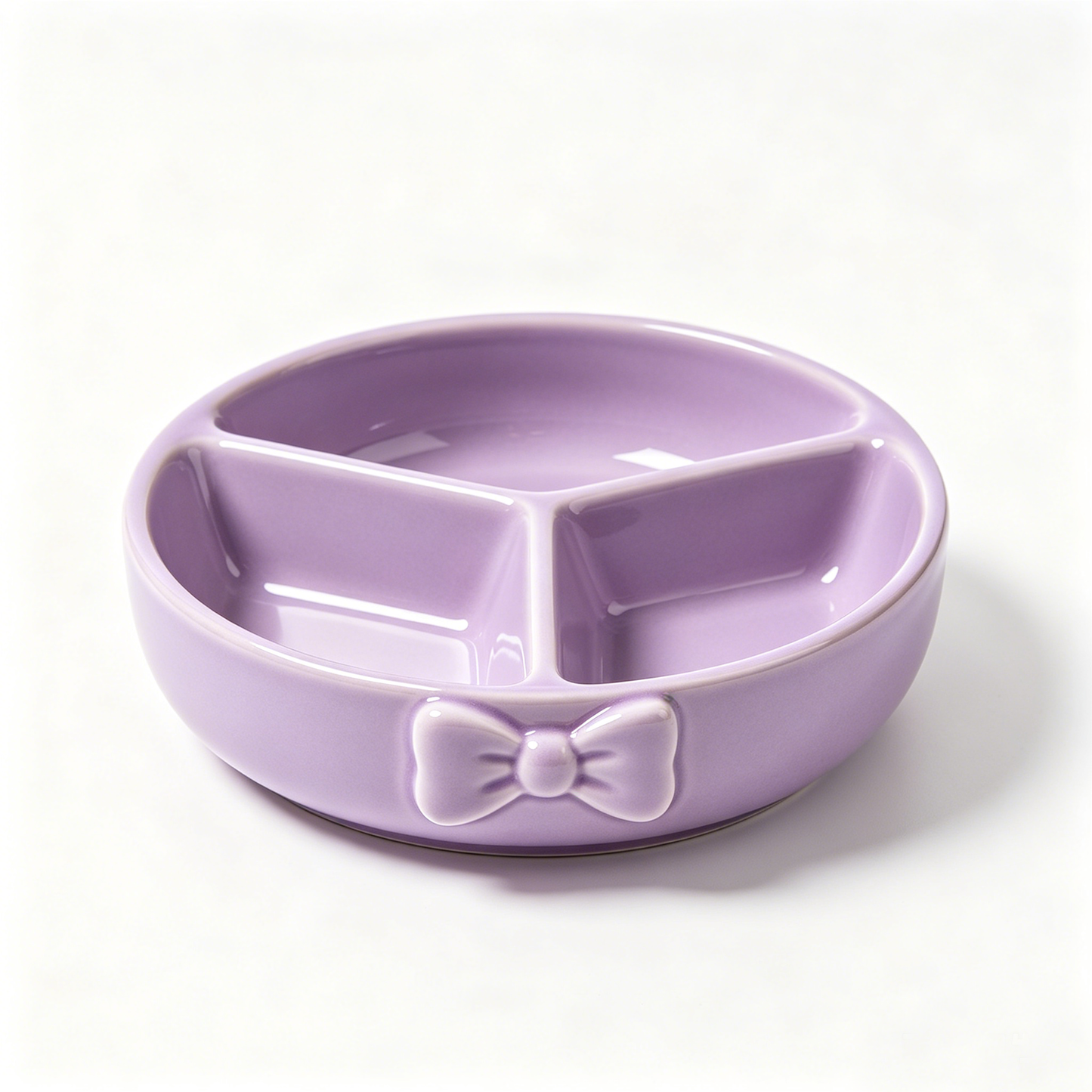Bowknot 3-Compartment Divided Bowl