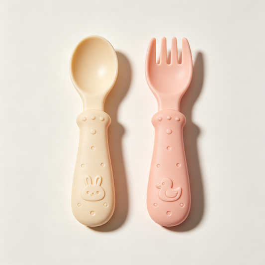 Bunny & Duck Silicone Feeding Set