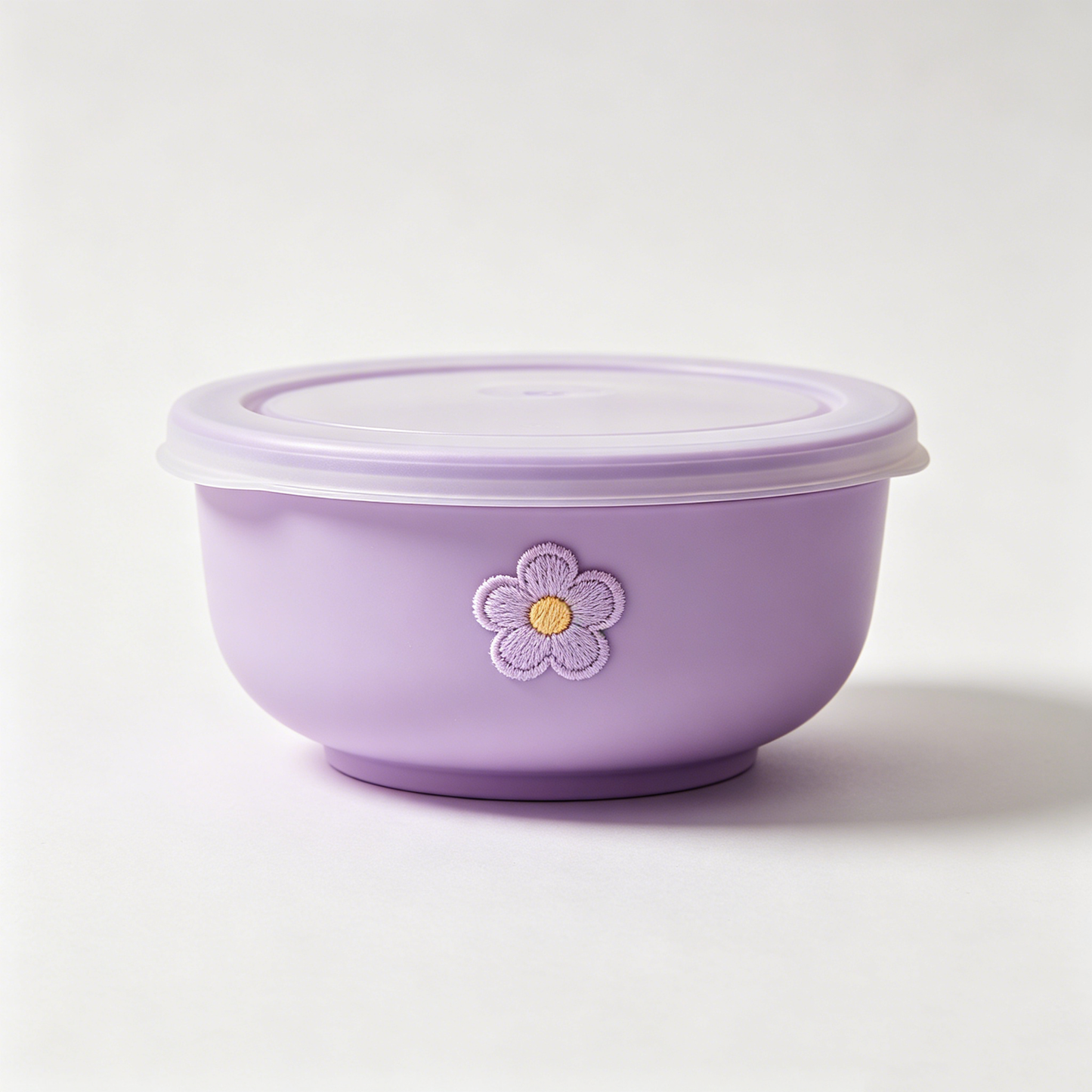 Purple Floral Lidded Bowl